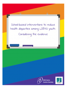 School-based interventions to reduce health disparities among LGBTQ youth: Considering the evidence