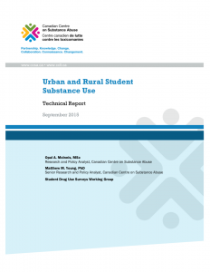 Urban and rural student substance use: Technical report